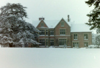 Aymestrey in snow, from the East Lawn